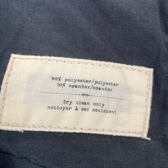 Anthro Cartonnier Black Ruffle Blazer Jacket with Green Piping Detail Size S - Picture 4 of 12